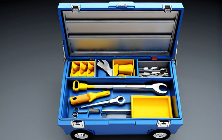 **
A visually appealing graphic representing the "toolbox" concept. Show various tools (representing training, support, marketing materials, etc.) neatly organized within a branded toolbox. The toolbox should feature a recognizable, but generic, Swedish franchise logo or color scheme (think clean, modern, perhaps incorporating blues and yellows). The scene should convey a sense of order, readiness, and support.
**
